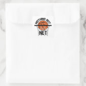 Funny Basketball T Shirt Print Vierkante Sticker (Tas)