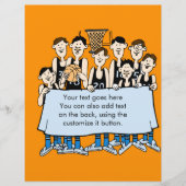 Funny Basketball teamevent Flyer (Voorkant)