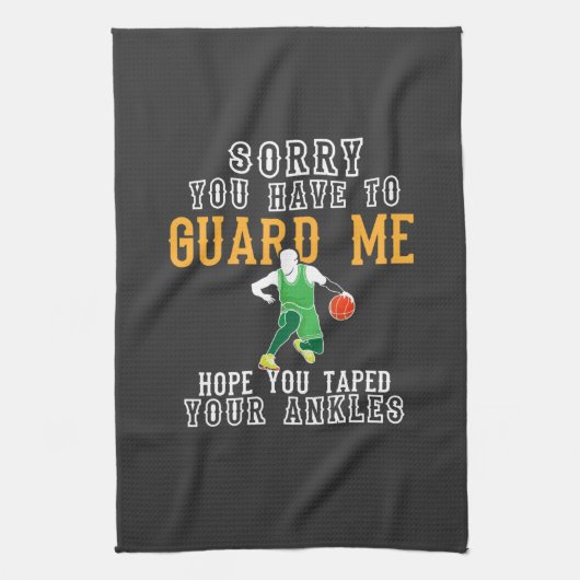 Funny Basketball Theedoek (Verticaal)