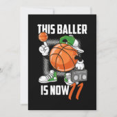 Funny basketbalspeler 11e verjaardag 11 jaar kaart (Voorkant)