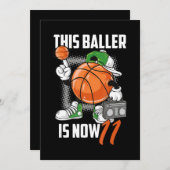 Funny basketbalspeler verjaardag 11 jaar kaart (Voorkant / Achterkant)