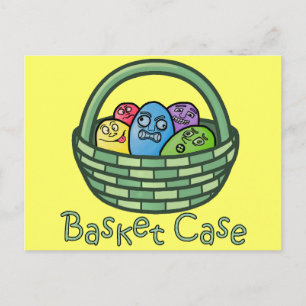 Funny Basketcase Pasen Feestdagenkaart