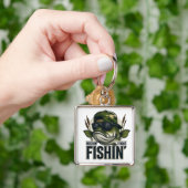 Funny Bass Fishing  Sleutelhanger (Hand)