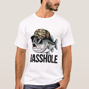 Funny Bass Gevist Shirt   Basshole Dad T-shirt