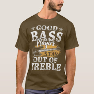 Funny Bass Guitar Lover Graphic Women and Mannen B T-shirt