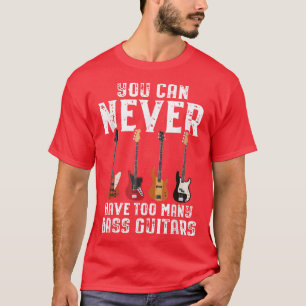 Funny Bass Guitar Lover Graphic Women and Mannen B T-shirt