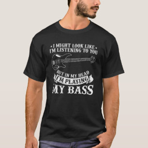 Funny Bass Guitar Lover Graphic Women and Mannen B T-shirt