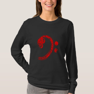 Funny Bass Player For Men Women Cool Bass Clef Gui T-shirt