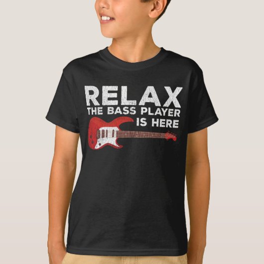 Funny Bass Player Quote assisteert muzikant T-shirt (Voorkant)