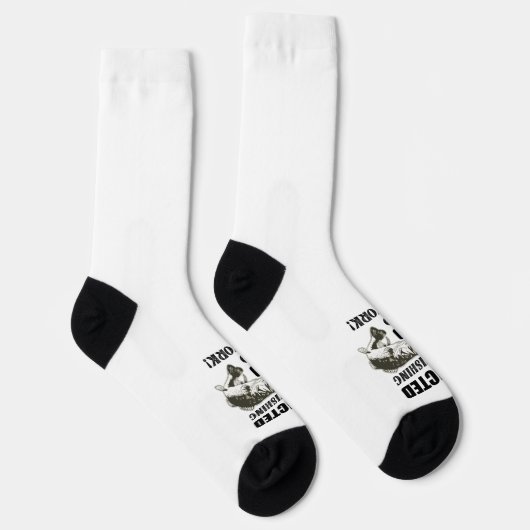 Funny Bass Vist Citaat werk sport vis Sokken (Rechts)