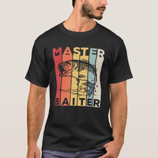 Funny Bass Vist Gift - Master Baiter T-shirt (Voorkant)