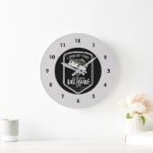 Funny Bass Vist Quote Clock Grote Klok (Huis)