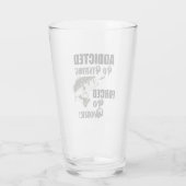 Funny Bass Vist Werk Quote Sport Hobby Glas (Achterkant)