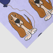 Funny Basset Hound Birthday Tissue Paper Tissuepapier (Detail)