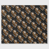Funny Basset Hound Dog Art Cadeaupapier (Vlak)