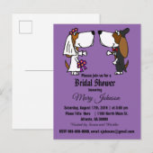 Funny Basset Hound Dog Wedding Uitnodiging Briefkaart (Voorkant / Achterkant)