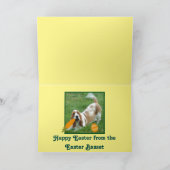 Funny Basset Hound Easter Wenskaart Feestdagen Kaart (Binnen)