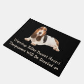 Funny Basset Hound Family Pet Welcome Mats Deurmat (Schuin)