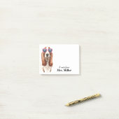 Funny Basset Hound - Gepersonaliseerd Post-it® Notes (Op bureau)