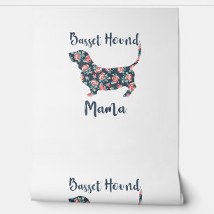 Funny Basset Hound Gifts Basset Hound Mom Shirt vo Behang