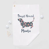 Funny Basset Hound Gifts Basset Hound Mom Shirt vo Golfhanddoek (Insitu)