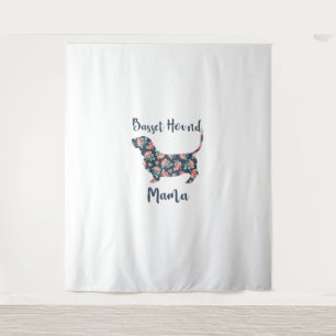 Funny Basset Hound Gifts Basset Hound Mom Shirt vo Wandkleed