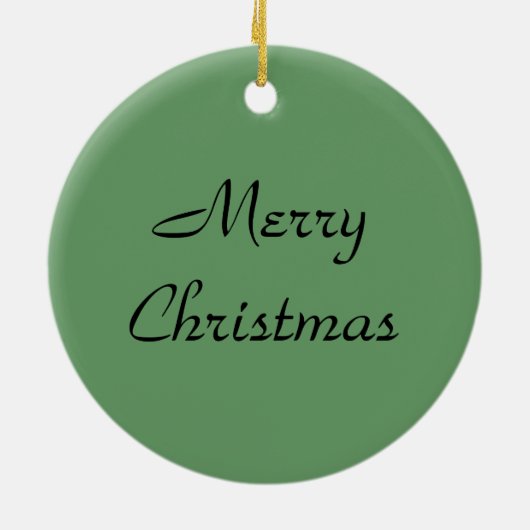 Funny Basset Hound in Santa Hat-kerstkunst Keramisch Ornament (Achterkant)