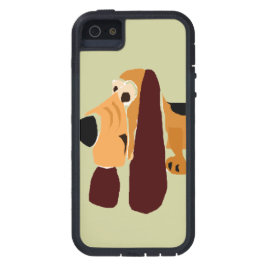 Funny Basset Hound Primitive Art iPhone 11 Hoesje