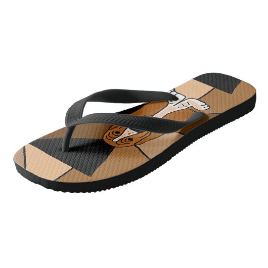 Funny Basset Hound Puppy Dog Teenslippers (Schuin)