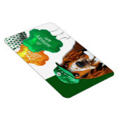 Funny Basset Hound St. Patrick's Day Gift Magneet (Rechterzijde)
