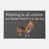 Funny Basset Hound Theme House Pet Humor Mat (Voorkant)