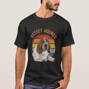 Funny Basset Hounds  Art Leuke Dieren T-shirt