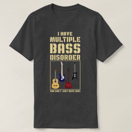 Funny Bassige Gift Idea Music Bass T-shirt (Design voorkant)