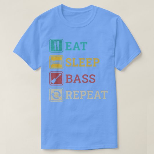 Funny Bassist Apparel Guitar for Bass Guitarists R T-shirt (Design voorkant)