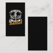 Funny Bassiste Quote Musiciste gitarist Visitekaartje (Voorkant / Achterkant)