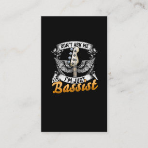 Funny Bassiste Quote Musiciste gitarist Visitekaartje