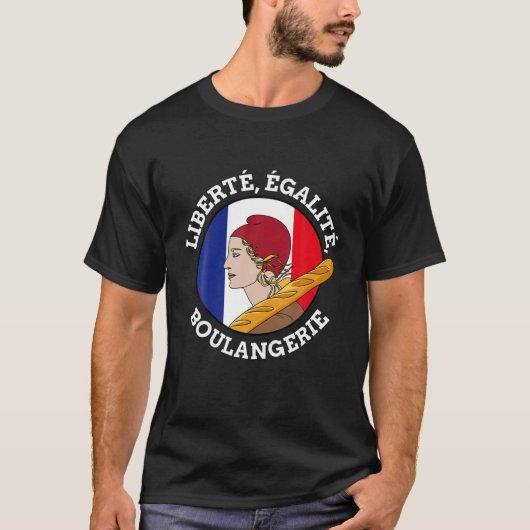 Funny Bastille Day, Marianne van Frankrijk, Franse T-shirt (Voorkant)