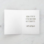 Funny Bat and Mosquito Cartoon Lichtblauw Verjaard Kaart (Binnen)