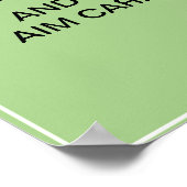 Funny Bathroom Decor Sign: HOE BEWAART U CALM EN a Poster (Hoek)