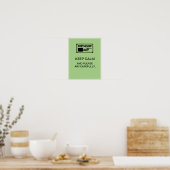 Funny Bathroom Decor Sign: HOE BEWAART U CALM EN a Poster (Keuken)