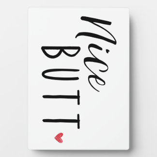 Funny Bathroom Decor Sign - Nice Butt - Half Bath Fotoplaat