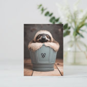 Funny Bathroom Decor Wall Art Sleuf Briefkaart (Staand voorkant)