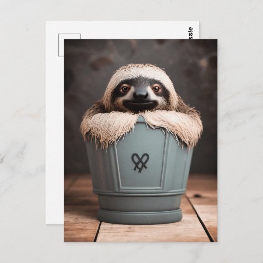 Funny Bathroom Decor Wall Art Sleuf Briefkaart (Voorkant / Achterkant)