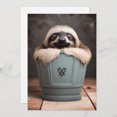 Funny Bathroom Decor Wall Art Sleuf Feestdagenkaart (Voorkant / Achterkant)