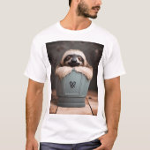 Funny Bathroom Decor Wall Art Sleuf T-shirt (Voorkant)