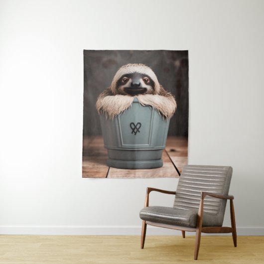 Funny Bathroom Decor Wall Art Sleuf Wandkleed (In situ)