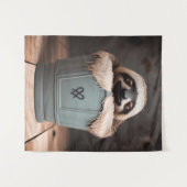 Funny Bathroom Decor Wall Art Sleuf Wandkleed (Voorkant (horizontaal))