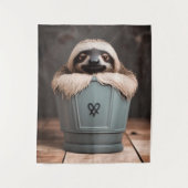Funny Bathroom Decor Wall Art Sleuf Wandkleed (Voorkant)