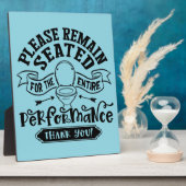 Funny Bathroom Humor – Please Remain Seated  Fotoplaat (Zijkant)