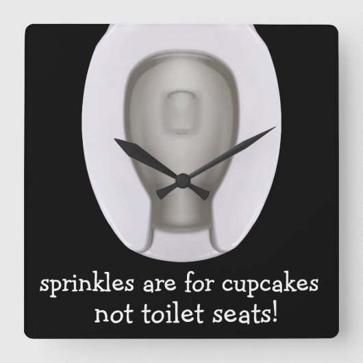 Funny Bathroom Novelty Wall klokken (Voorkant)